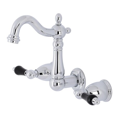 Kingston Brass KS1221PKL Duchess 2-Handle Wall Mount Bathroom Faucet, Polished Chrome KS1221PKL